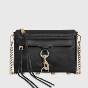 Rebecca Minkoff MAC black w gold hardware